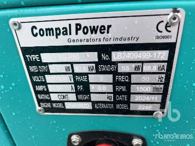 COMPAL VG-R50 50kW (Unused) - Generador industriale: foto 5 COMPAL VG-R50 50kW (Unused) - Generador industriale: foto 5