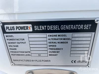 PLUS POWER GF2-100 (Unused) - Generador industriale: foto 1 PLUS POWER GF2-100 (Unused) - Generador industriale: foto 1