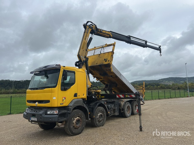 2006 Renault Kerax 380 2005 Palfinger PK20002 6100 kg ... Dump Truck with Crane - Camión volquete: foto 1 2006 Renault Kerax 380 2005 Palfinger PK20002 6100 kg ... Dump Truck with Crane - Camión volquete: foto 1