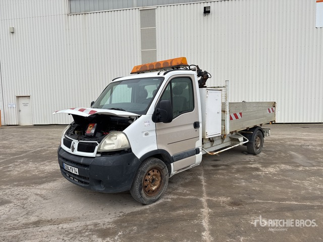2006 Renault Master dCi 120 2014 HMF 152T2 12V 830 kg on 4x ... Dump Truck with Crane - Camión volquete: foto 2 2006 Renault Master dCi 120 2014 HMF 152T2 12V 830 kg on 4x ... Dump Truck with Crane - Camión volquete: foto 2
