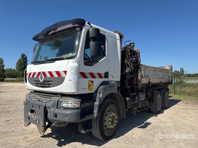 2007 Renault Kerax HMF 1250 k2 on 6x4 Camion Bi-Be ... Dump Truck with Crane - Camión volquete, Camión grúa: foto 2 2007 Renault Kerax HMF 1250 k2 on 6x4 Camion Bi-Be ... Dump Truck with Crane - Camión volquete, Camión grúa: foto 2