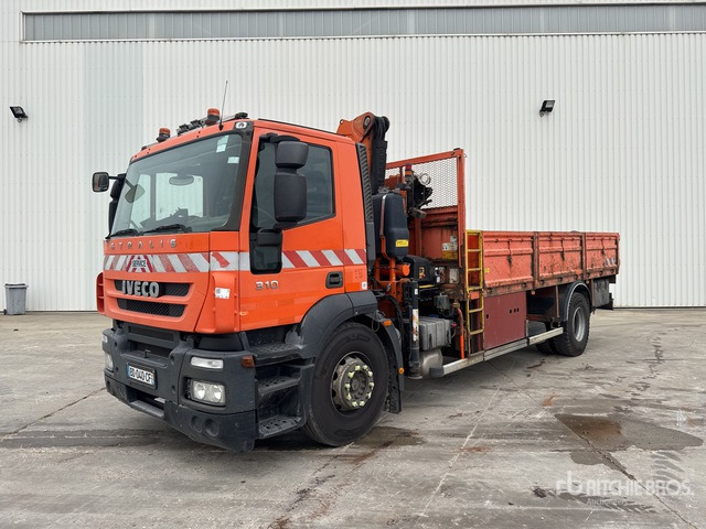 2008 Iveco Stralis 310 2007 Fassi F130A-21 5730 kg on ... Flatbed Truck with Crane - Camión caja abierta, Camión grúa: foto 1 2008 Iveco Stralis 310 2007 Fassi F130A-21 5730 kg on ... Flatbed Truck with Crane - Camión caja abierta, Camión grúa: foto 1