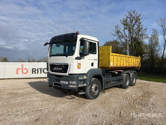 2014 MAN TGS33.480 6x4 Camion Polybenne Ampliroll Roll-Off Truck - Camión multibasculante: foto 1 2014 MAN TGS33.480 6x4 Camion Polybenne Ampliroll Roll-Off Truck - Camión multibasculante: foto 1