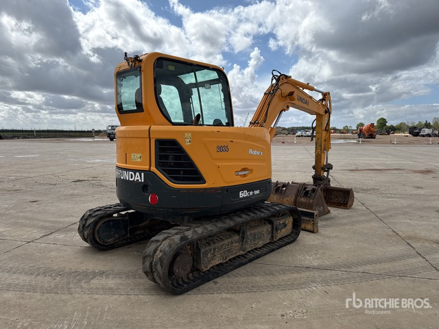 2017 Hyundai R60CR-9A Mini-Pelle Mini Excavator:  <6.6t - Miniexcavadora: foto 3 2017 Hyundai R60CR-9A Mini-Pelle Mini Excavator:  <6.6t - Miniexcavadora: foto 3