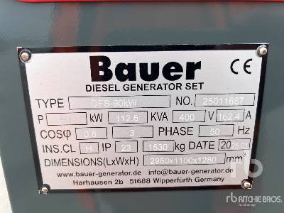 BAUER GFS-90KW 112.5 kVA Skid-Mounted (Unused) - Generador industriale: foto 5 BAUER GFS-90KW 112.5 kVA Skid-Mounted (Unused) - Generador industriale: foto 5