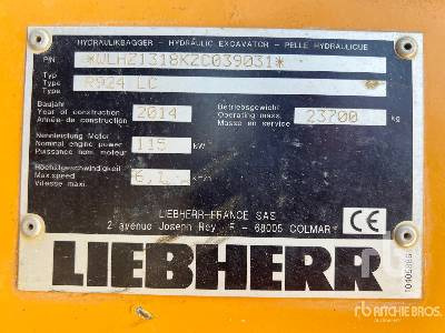 LIEBHERR R924LC Pelle Sur Chenilles - Excavadora de cadenas: foto 5 LIEBHERR R924LC Pelle Sur Chenilles - Excavadora de cadenas: foto 5