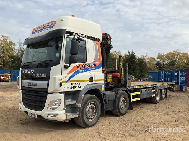 2017 DAF 2016 Palfinger 5500 kg Knuckle ... Flatbed Truck with Crane - Camión caja abierta, Camión grúa: foto 4 2017 DAF 2016 Palfinger 5500 kg Knuckle ... Flatbed Truck with Crane - Camión caja abierta, Camión grúa: foto 4