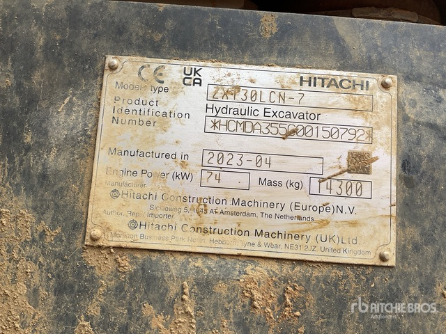 2023 Hitachi ZX130LCN-7 Tracked Excavator - Excavadora de cadenas: foto 2 2023 Hitachi ZX130LCN-7 Tracked Excavator - Excavadora de cadenas: foto 2