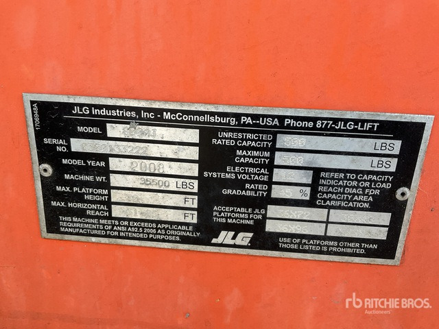 2008 JLG 800AJ 4WD Diesel Articulating Boom Lift - Plataforma articulada: foto 1 2008 JLG 800AJ 4WD Diesel Articulating Boom Lift - Plataforma articulada: foto 1