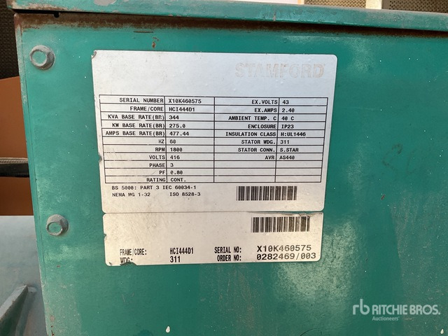 2010 Cummins 344 kVA Skid-Mounted (Inoperable) Generator Set - Generador industriale: foto 1 2010 Cummins 344 kVA Skid-Mounted (Inoperable) Generator Set - Generador industriale: foto 1
