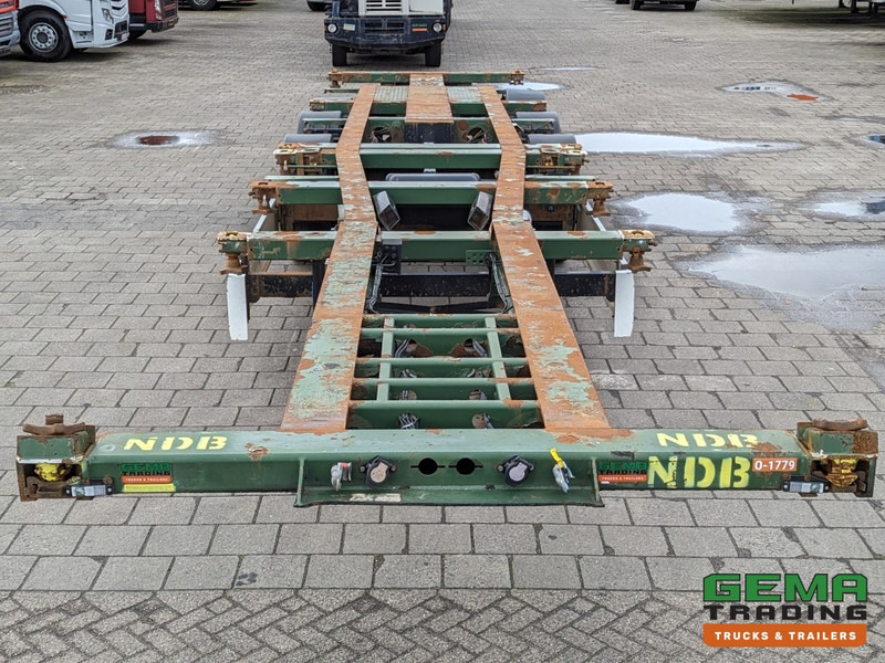 Semirremolque portacontenedore/ Intercambiable Krone SD 27 3-Assen BPW RearSlider - DrumBrakes - 5280kg - 07/2024APK (O1779): foto 9