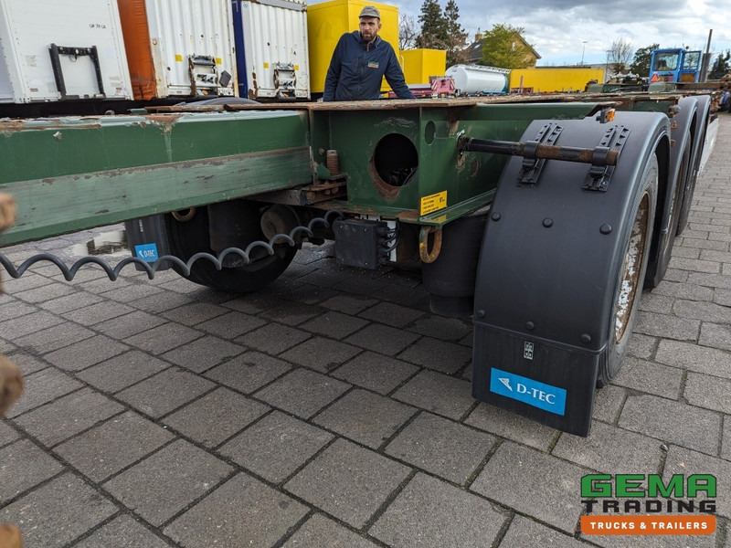 Semirremolque portacontenedore/ Intercambiable Krone SD 27 3-Assen BPW RearSlider - DrumBrakes - 5280kg - 07/2024APK (O1779): foto 14