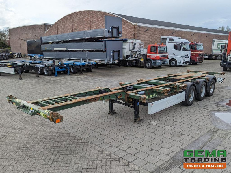 Krone SD 27 3-Assen BPW RearSlider - DrumBrakes - 5280kg - Semirremolque portacontenedore/ Intercambiable: foto 1 Krone SD 27 3-Assen BPW RearSlider - DrumBrakes - 5280kg - Semirremolque portacontenedore/ Intercambiable: foto 1