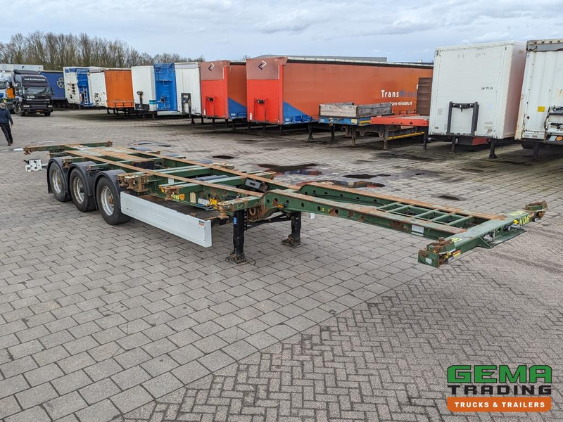 Krone SD 27 3-Assen BPW RearSlider - DrumBrakes - 5280kg - Semirremolque portacontenedore/ Intercambiable: foto 4 Krone SD 27 3-Assen BPW RearSlider - DrumBrakes - 5280kg - Semirremolque portacontenedore/ Intercambiable: foto 4