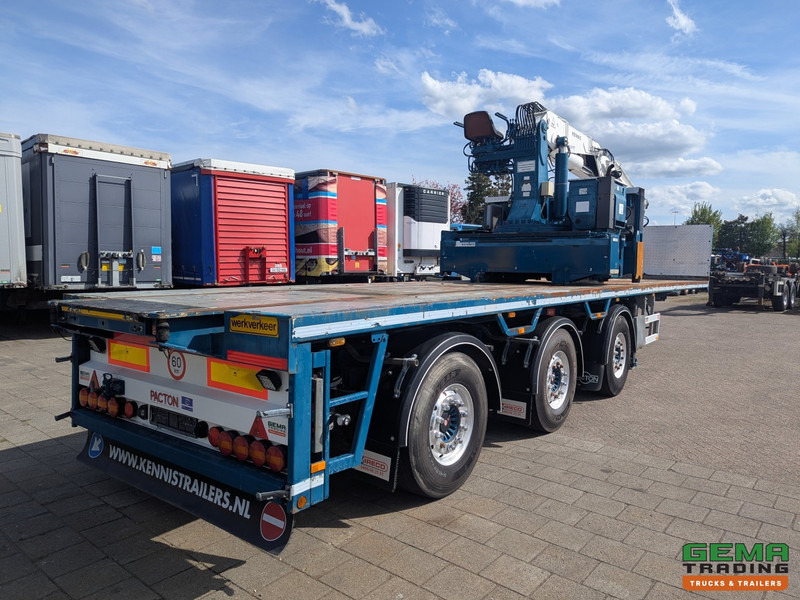 Pacton TPD.339-A Kennis R-40/100-3 Rollerkraan - 3-Assen SAF - 1 Liftas - 2-Stuurassen - Alcoa's - Semirremolque plataforma/ Caja abierta: foto 3 Pacton TPD.339-A Kennis R-40/100-3 Rollerkraan - 3-Assen SAF - 1 Liftas - 2-Stuurassen - Alcoa's - Semirremolque plataforma/ Caja abierta: foto 3
