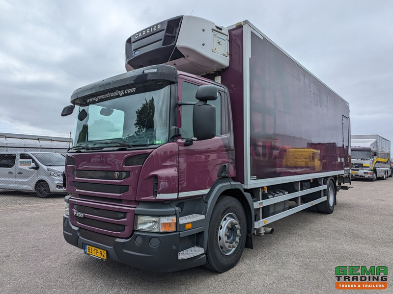 Scania P230 4x2 Dagcab Euro5 - Koel-VriesBak 8.4m + Carrier Supra 950MT + Laadklep 2000kg - Camión frigorífico: foto 1 Scania P230 4x2 Dagcab Euro5 - Koel-VriesBak 8.4m + Carrier Supra 950MT + Laadklep 2000kg - Camión frigorífico: foto 1
