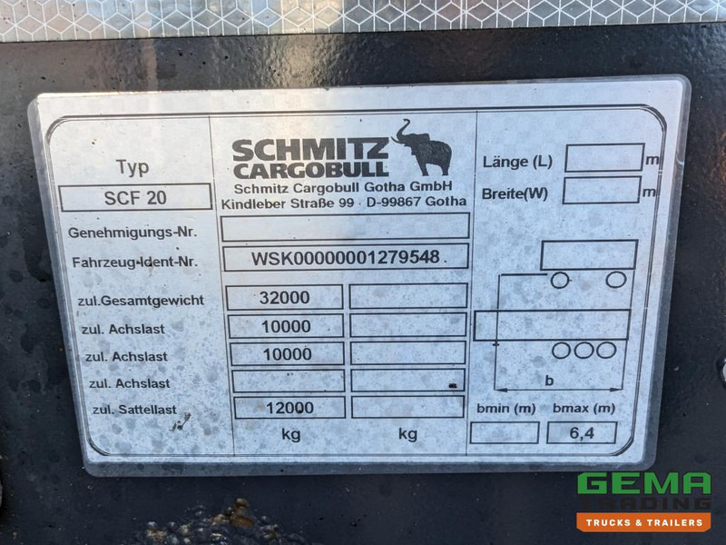 Semirremolque portacontenedore/ Intercambiable Schmitz Cargobull SCF 20 2-Assen BPW DrumBrakes - 20FT Connection - 2419KG (O2060): foto 16