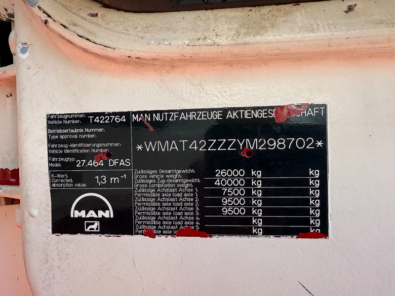 Cabeza tractora MAN FE 460 6X6 Tractor-unit Spring/Spring ZF Manual Gearbox: foto 9