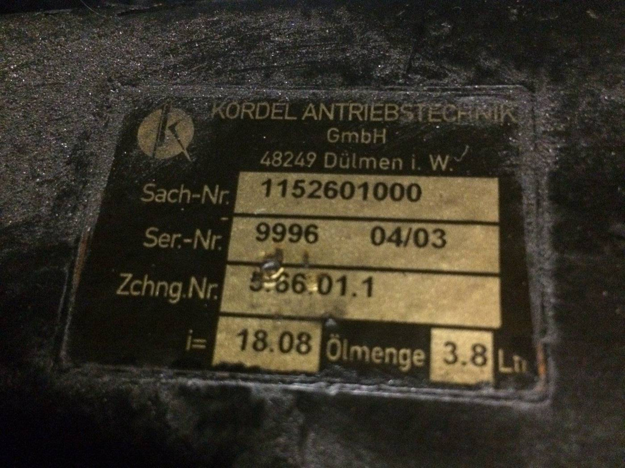 GearBox for Linde R14-20,Series 115 - Transmisión para Equipo de manutención: foto 4 GearBox for Linde R14-20,Series 115 - Transmisión para Equipo de manutención: foto 4