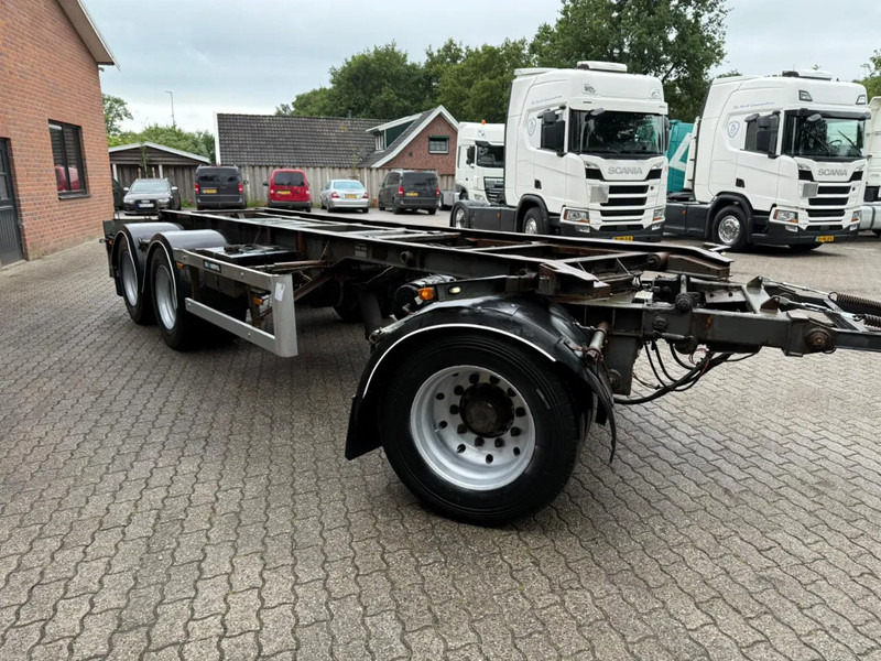 GS Meppel 28T Kiepende containeraanhangwagen! 640cm systeemlengte Centrale smering - Semirremolque portacontenedore/ Intercambiable: foto 4 GS Meppel 28T Kiepende containeraanhangwagen! 640cm systeemlengte Centrale smering - Semirremolque portacontenedore/ Intercambiable: foto 4