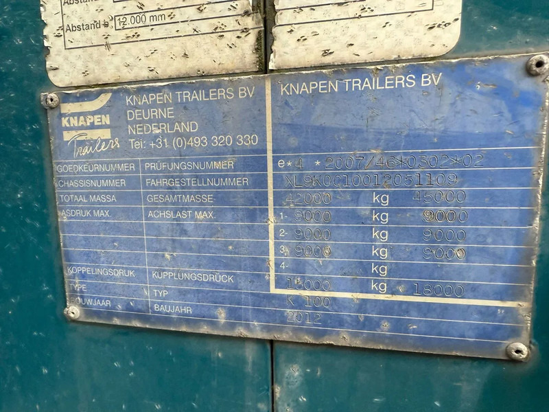 Knapen Trailers K100 92m3 Cargo Floor 10MM BPW - Semirremolque piso movil: foto 5 Knapen Trailers K100 92m3 Cargo Floor 10MM BPW - Semirremolque piso movil: foto 5
