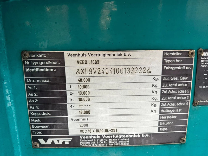 Semirremolque cisterna Veenhuis 36m3 RVS Mestoplegger Geijkte weging Nieuwe APK VMA Bemonstering 2x stuuras: foto 17 Semirremolque cisterna Veenhuis 36m3 RVS Mestoplegger Geijkte weging Nieuwe APK VMA Bemonstering 2x stuuras: foto 17