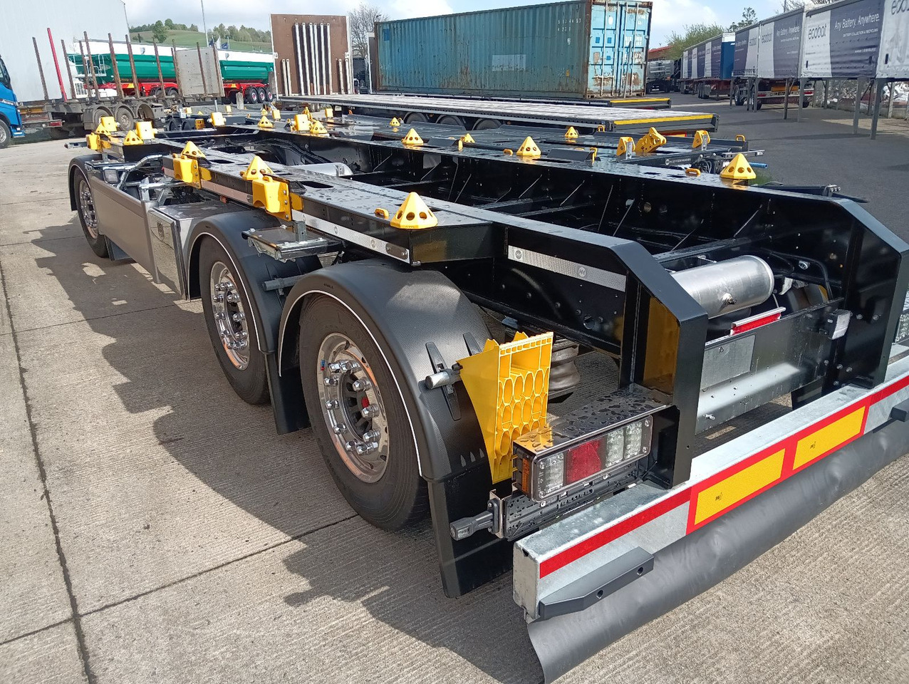 Hüffermann 3-A VARIO-CARRIER SAF NEU VERZINKT LiftAlufelgen - Remolque multilift/ Portacontenedores de cadenas: foto 4 Hüffermann 3-A VARIO-CARRIER SAF NEU VERZINKT LiftAlufelgen - Remolque multilift/ Portacontenedores de cadenas: foto 4