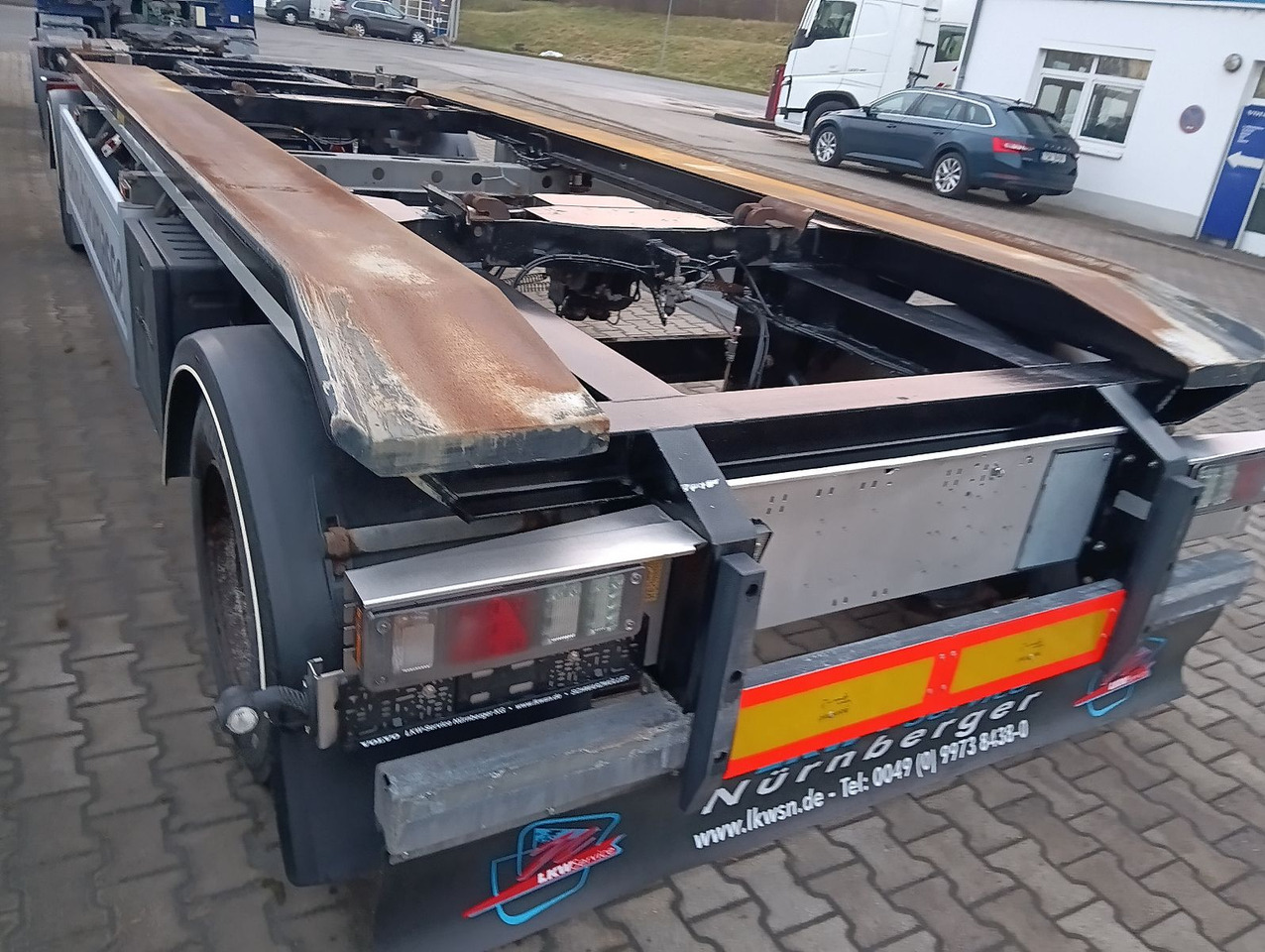 Hüffermann HAR1870 SAF lichtbogenverzinkt4xReifen,BremseNEU - Remolque multilift/ Portacontenedores de cadenas: foto 3 Hüffermann HAR1870 SAF lichtbogenverzinkt4xReifen,BremseNEU - Remolque multilift/ Portacontenedores de cadenas: foto 3