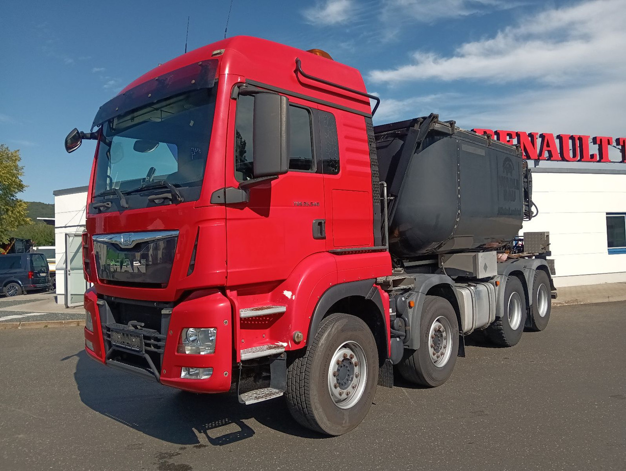 MAN TGS 35:480 8x4BL MEILLER ISO-Teerbirne RETARDER - Camión volquete: foto 1 MAN TGS 35:480 8x4BL MEILLER ISO-Teerbirne RETARDER - Camión volquete: foto 1