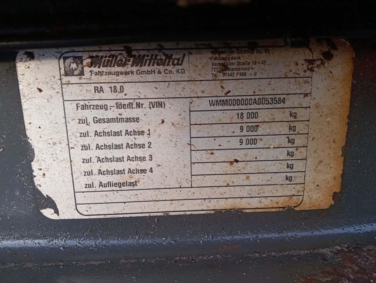 Müller-Mitteltal RA18 Abrollanhänger 7m BPW Trommel TÜV 5/2025 Müller-Mitteltal RA18 Abrollanhänger 7m BPW Trommel TÜV 5/2025 - Remolque multilift/ Portacontenedores de cadenas: foto 3 Müller-Mitteltal RA18 Abrollanhänger 7m BPW Trommel TÜV 5/2025 Müller-Mitteltal RA18 Abrollanhänger 7m BPW Trommel TÜV 5/2025 - Remolque multilift/ Portacontenedores de cadenas: foto 3