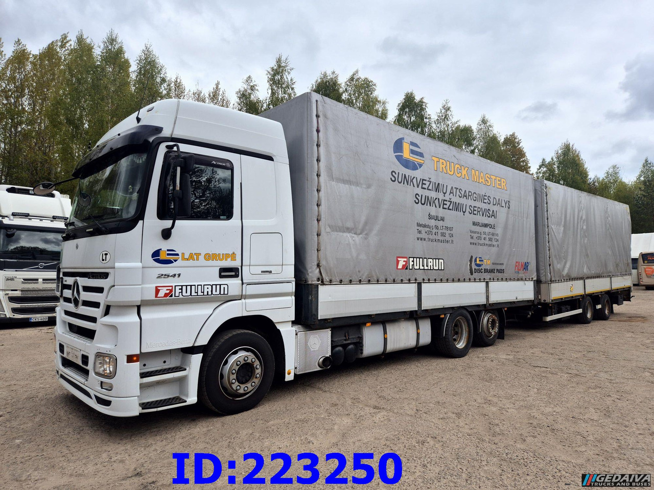 MERCEDES-BENZ Actros 2541 6x2 Retarder + Wielton trailer - Camión lona: foto 1 MERCEDES-BENZ Actros 2541 6x2 Retarder + Wielton trailer - Camión lona: foto 1