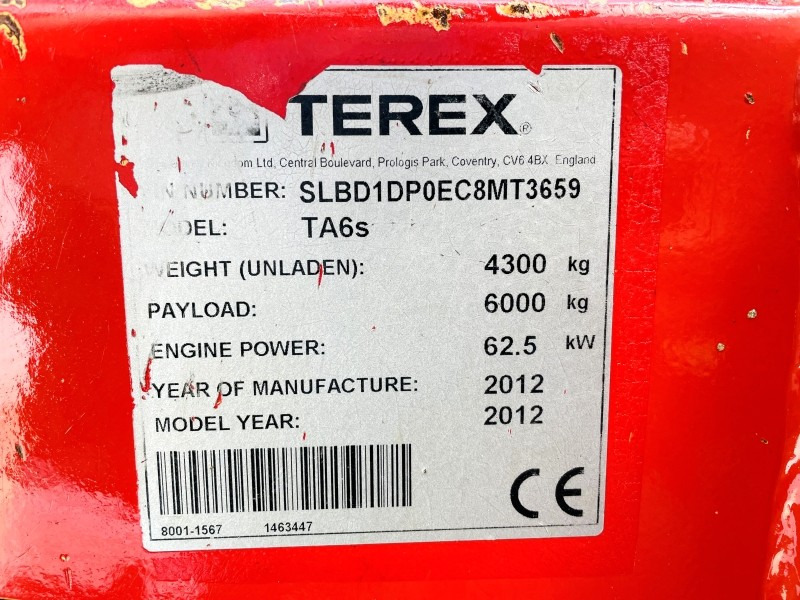 Terex TA6 (3594) - Minidumper: foto 2 Terex TA6 (3594) - Minidumper: foto 2
