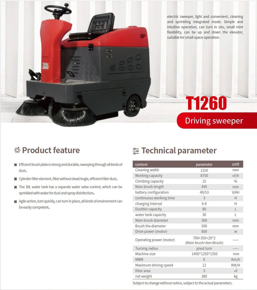 EP T1260 - Barredora industrial: foto 5 EP T1260 - Barredora industrial: foto 5