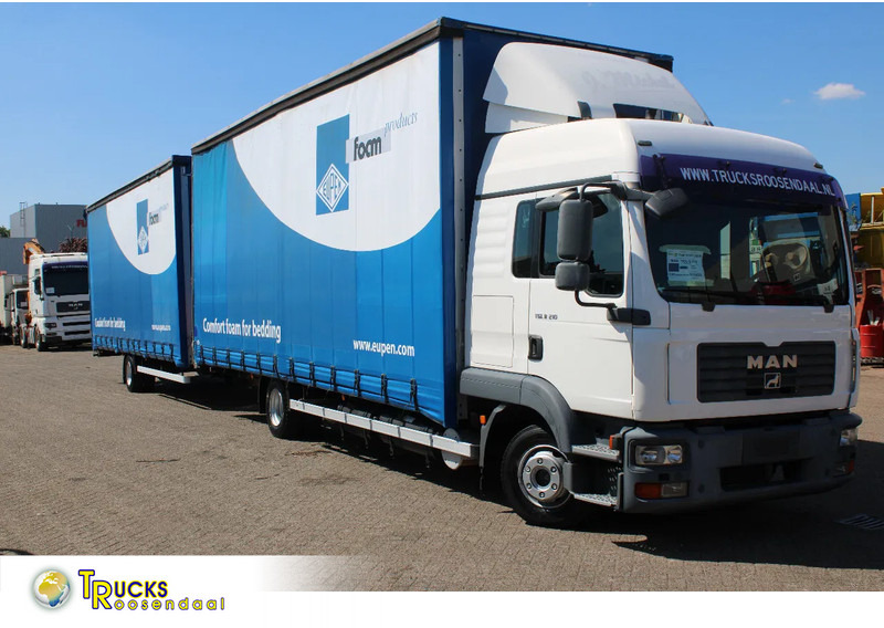 MAN TGL 8.210 + TRAILER + SLEEPCAB COMBI - Camión lona: foto 1 MAN TGL 8.210 + TRAILER + SLEEPCAB COMBI - Camión lona: foto 1