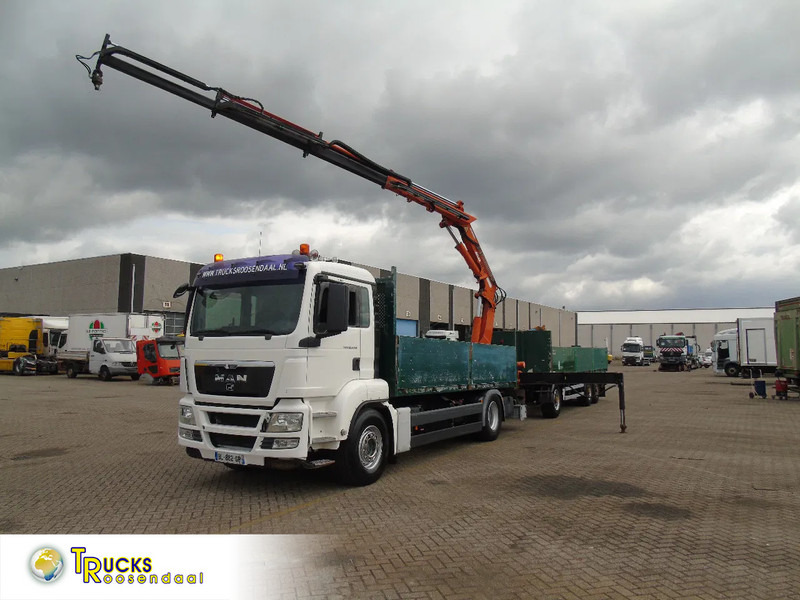 MAN TGS 18.440 + ATLAS 165 + EURO 5 + TRAILER 3 AXLE + REMOTE - Camión grúa: foto 1 MAN TGS 18.440 + ATLAS 165 + EURO 5 + TRAILER 3 AXLE + REMOTE - Camión grúa: foto 1
