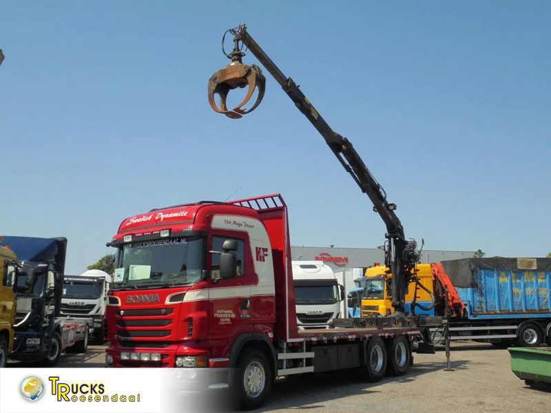 Scania R730 V8 + Euro 5 + Loglift 115Z + 6X4 + DISCOUNTED from 56.950,- !!! - Camión grúa: foto 1 Scania R730 V8 + Euro 5 + Loglift 115Z + 6X4 + DISCOUNTED from 56.950,- !!! - Camión grúa: foto 1