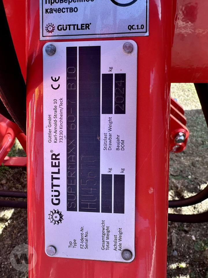 Güttler SUPERMAXX BIO 60-7 - Grada de púas: foto 2 Güttler SUPERMAXX BIO 60-7 - Grada de púas: foto 2