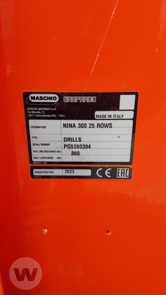 Maschio Nina 30 - Sembradora: foto 4 Maschio Nina 30 - Sembradora: foto 4