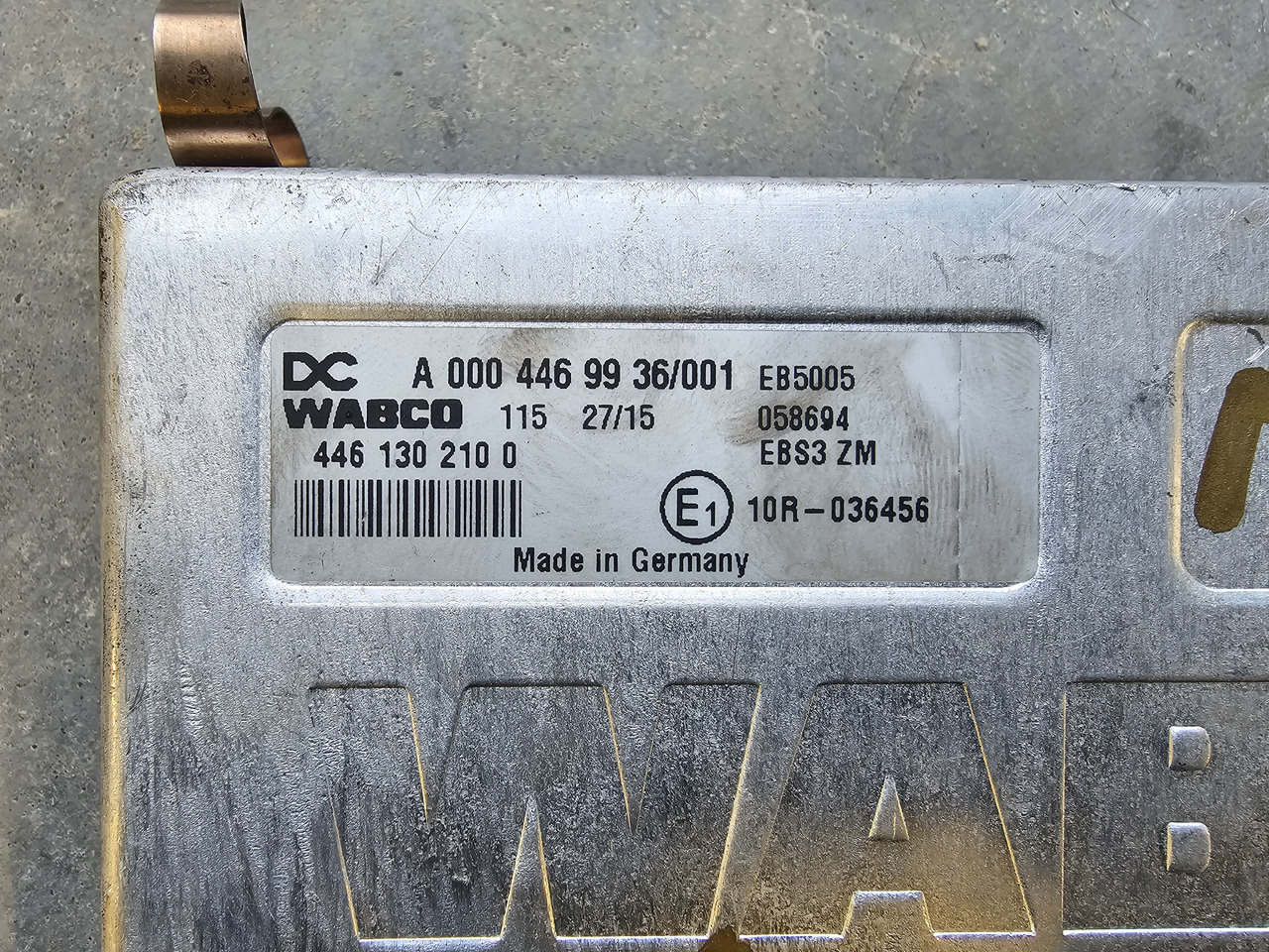 MERCEDES-BENZ ATEGO MP4 EURO 6 / ABS EBS CONTROL UNIT / A0004469936 - Unidad de control: foto 3 MERCEDES-BENZ ATEGO MP4 EURO 6 / ABS EBS CONTROL UNIT / A0004469936 - Unidad de control: foto 3