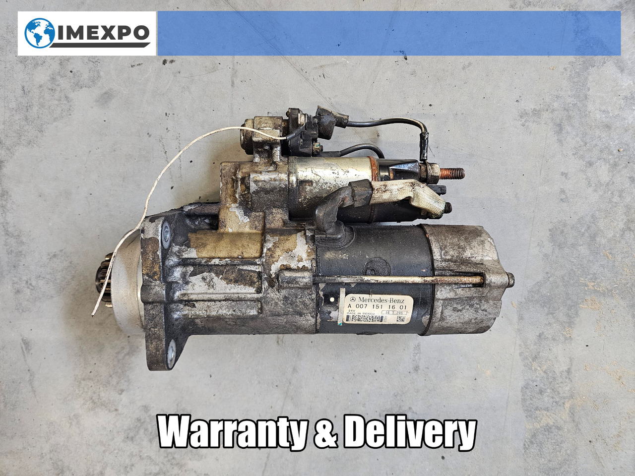 MERCEDES-BENZ ATEGO MP4 EURO 6 / ENGINE STARTER / OM936 / A0071511601 - Arranque: foto 1 MERCEDES-BENZ ATEGO MP4 EURO 6 / ENGINE STARTER / OM936 / A0071511601 - Arranque: foto 1