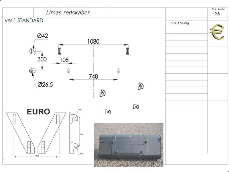 Limas Balletang Balletang med EURO beslag på. - Pinza para Maquinaria agrícola: foto 2 Limas Balletang Balletang med EURO beslag på. - Pinza para Maquinaria agrícola: foto 2