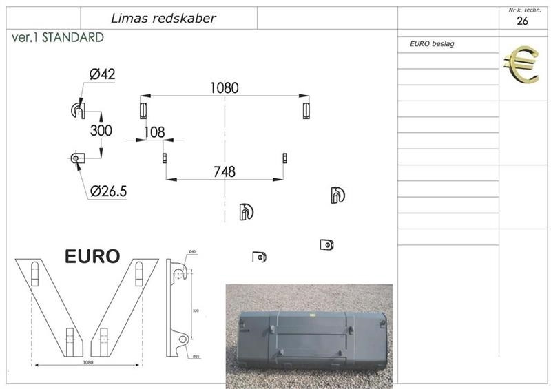 Limas Halm spyd Opklappelig - Cazo para Maquinaria de construcción: foto 2 Limas Halm spyd Opklappelig - Cazo para Maquinaria de construcción: foto 2