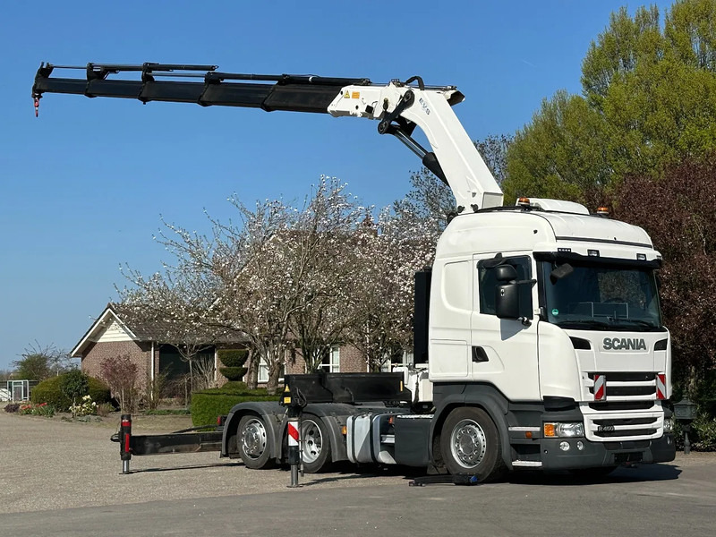Scania R450 6x2 !!TRACTOR!!!CRANE/GRUE/HMF 50TM!!TOP!EURO6!! - Cabeza tractora: foto 3 Scania R450 6x2 !!TRACTOR!!!CRANE/GRUE/HMF 50TM!!TOP!EURO6!! - Cabeza tractora: foto 3