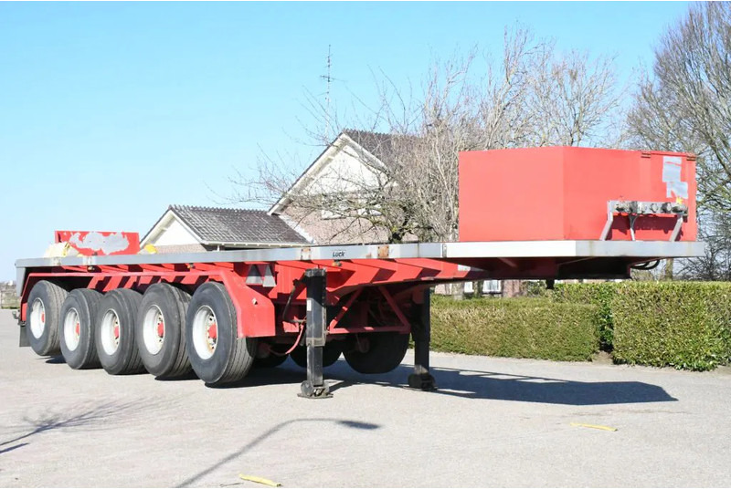 LUECK SPR75/5 5 achse BALLAST TRAILER 3x STEERAXLE!! - Semirremolque plataforma/ Caja abierta: foto 1 LUECK SPR75/5 5 achse BALLAST TRAILER 3x STEERAXLE!! - Semirremolque plataforma/ Caja abierta: foto 1