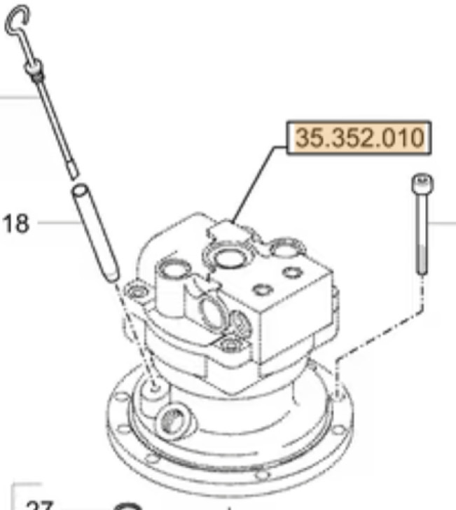 Case 31M9-10152SG8 - Reductor de giro para Maquinaria de construcción: foto 1 Case 31M9-10152SG8 - Reductor de giro para Maquinaria de construcción: foto 1