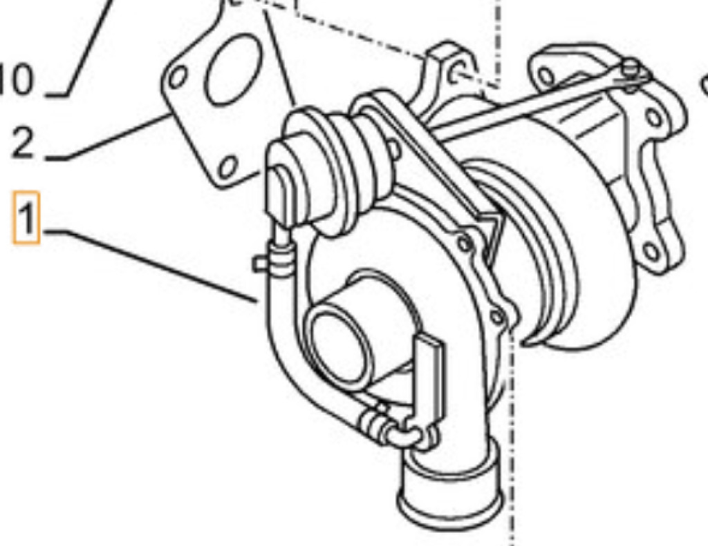 Case 47489786R - Turbocompresor para Maquinaria de construcción: foto 1 Case 47489786R - Turbocompresor para Maquinaria de construcción: foto 1