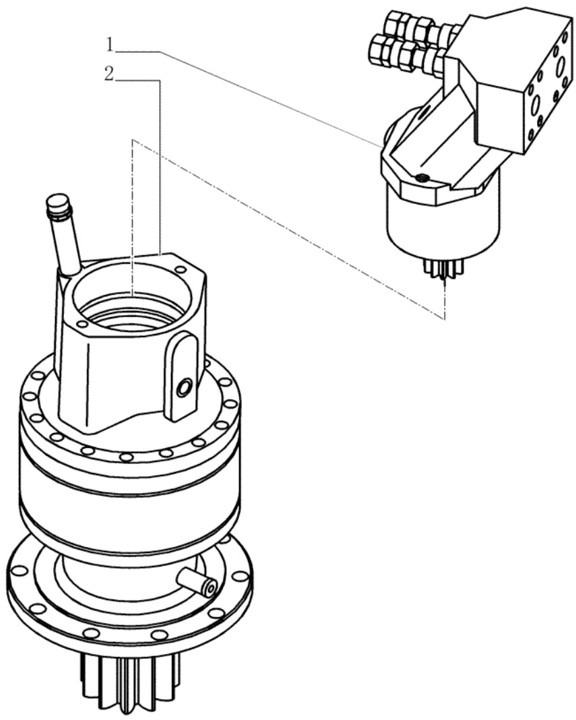 Case 71491070 - 71490118 - Reductor de giro para Maquinaria de construcción: foto 1 Case 71491070 - 71490118 - Reductor de giro para Maquinaria de construcción: foto 1