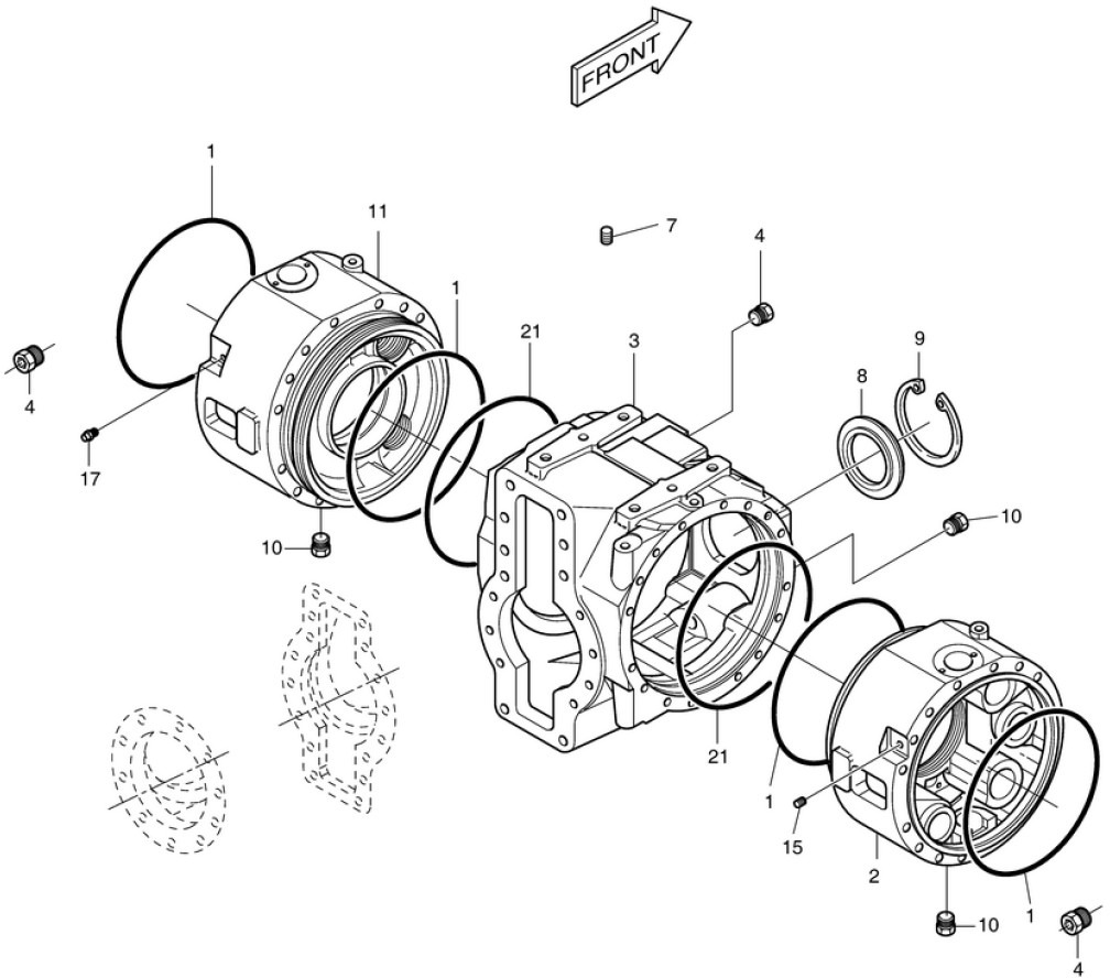 Doosan 211-00065 - 190102-00047 - Eje delantero para Maquinaria de construcción: foto 1 Doosan 211-00065 - 190102-00047 - Eje delantero para Maquinaria de construcción: foto 1
