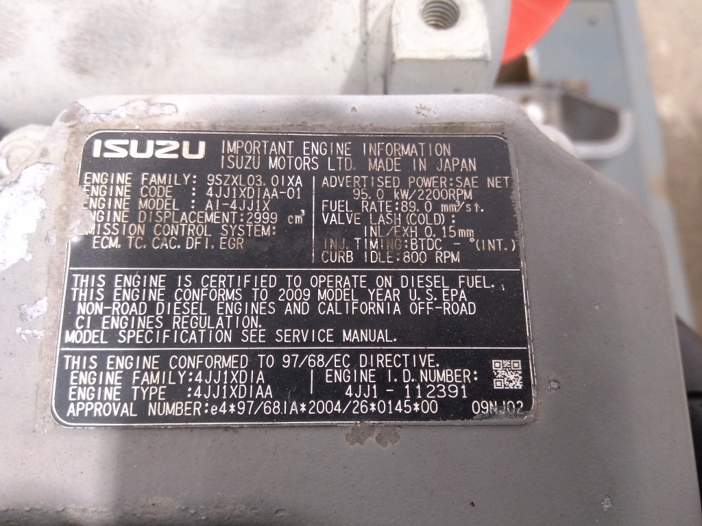 Isuzu 4JJ1X - - Motor para Maquinaria de construcción: foto 2 Isuzu 4JJ1X - - Motor para Maquinaria de construcción: foto 2