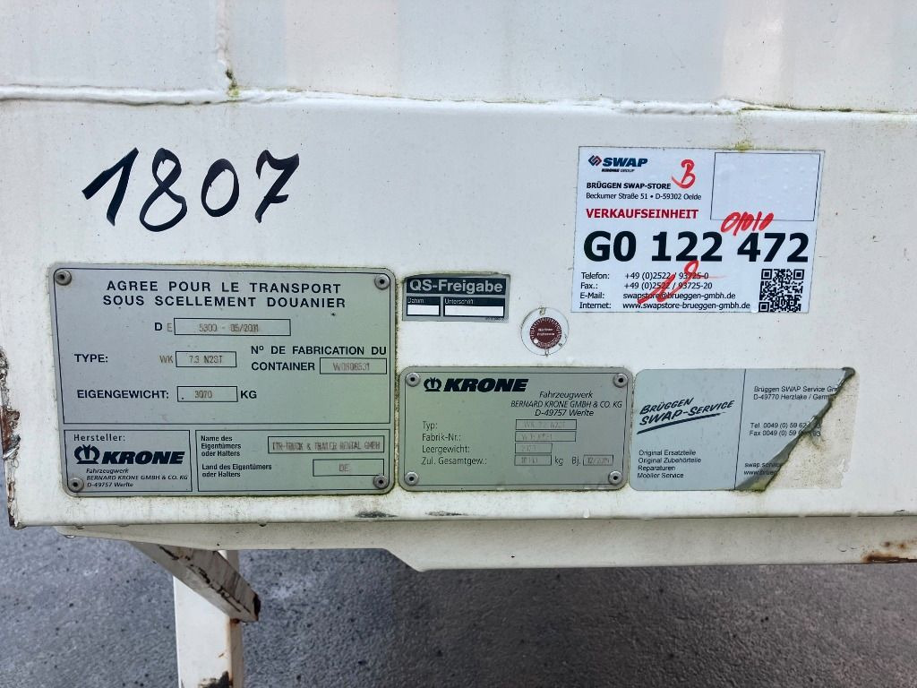 Caja cerrada Krone Wechselbrücke Koffer: foto 7